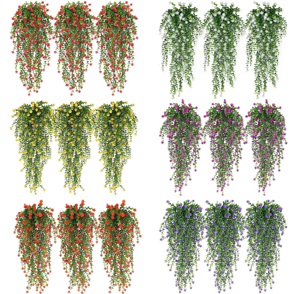 80 cm fiore artificiale sospeso finto rattan salice rattan fiore pianta sospesa artificiale per la decorazione della parete del giardino di casa