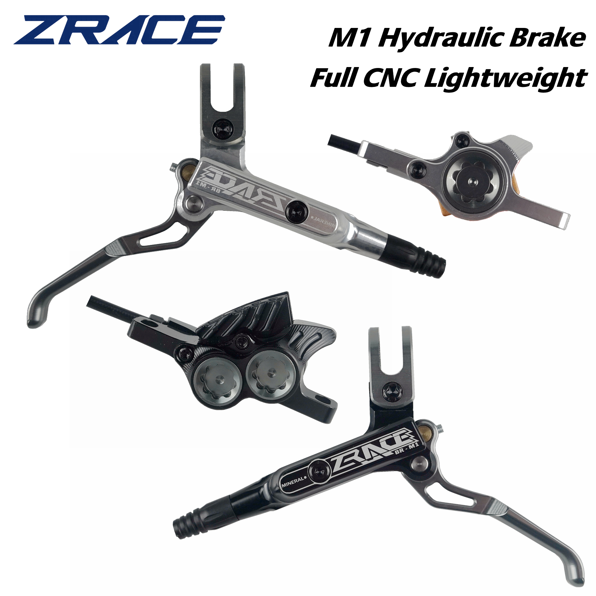 ZRACE M1 X2 / X4 VTT frein hydraulique, léger CNC complet, disque de pression d'huile