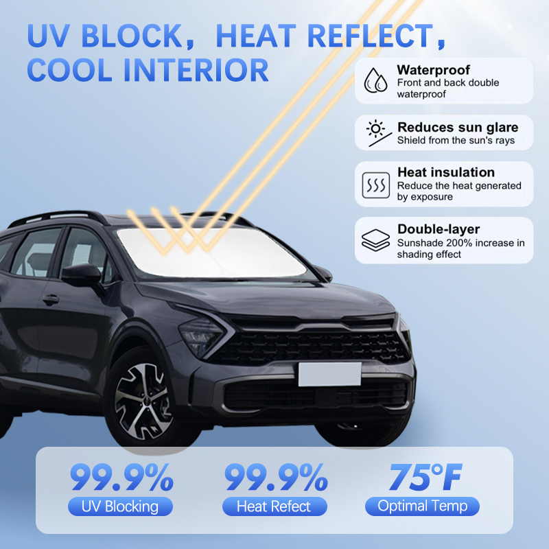 กระจกรถยนต์ Sun Shade สําหรับ KIA Sportage 4 ใหม่ Energy Sunshade Sun Visor Protector บล็อกรังสี UV ฤดูร้อนรถอุปกรณ์เสริม