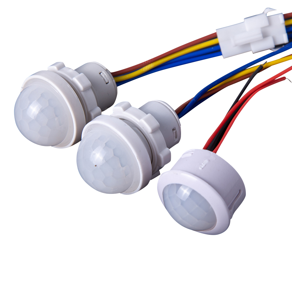 Sensor de movimento pir led lâmpada interruptor AC110-240V/DC12-24V ao ar livre inteligente à prova dwaterproof água infravermelho lâmpada rua sensor movimento