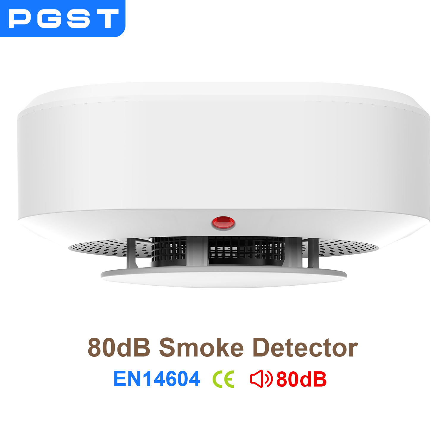 Sensor de Alarme de Fumaça Independente PGST para Proteção de Segurança Residencial, Detector de Fumaça de Alta Sensibilidade