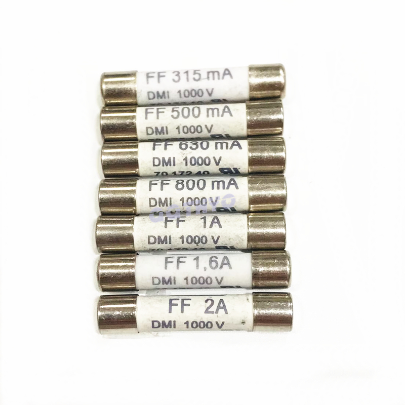 Fusible en céramique DMI 6.3x32mm, 2 pièces, 1000V FF315mA FF400mA FF500mA FF630mA FF800mA FF1A FF1.6A FF2A FF 10A ~ 20A pour multimètre numérique
