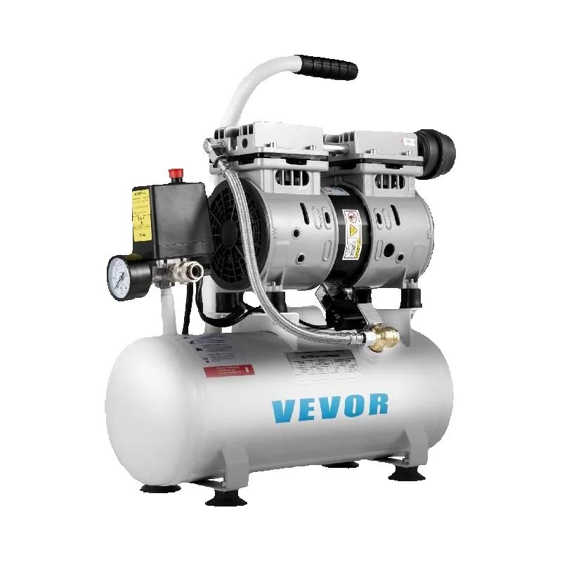 SucceBuy 9L/30L เครื่องอัดอากาศเงียบพร้อมสเปรย์ปืน Air Blow Gun น้ํามันฟรีปั๊มอัดอากาศสําหรับ Homeuse ซ่อมยางอัตราเงินเฟ้อ