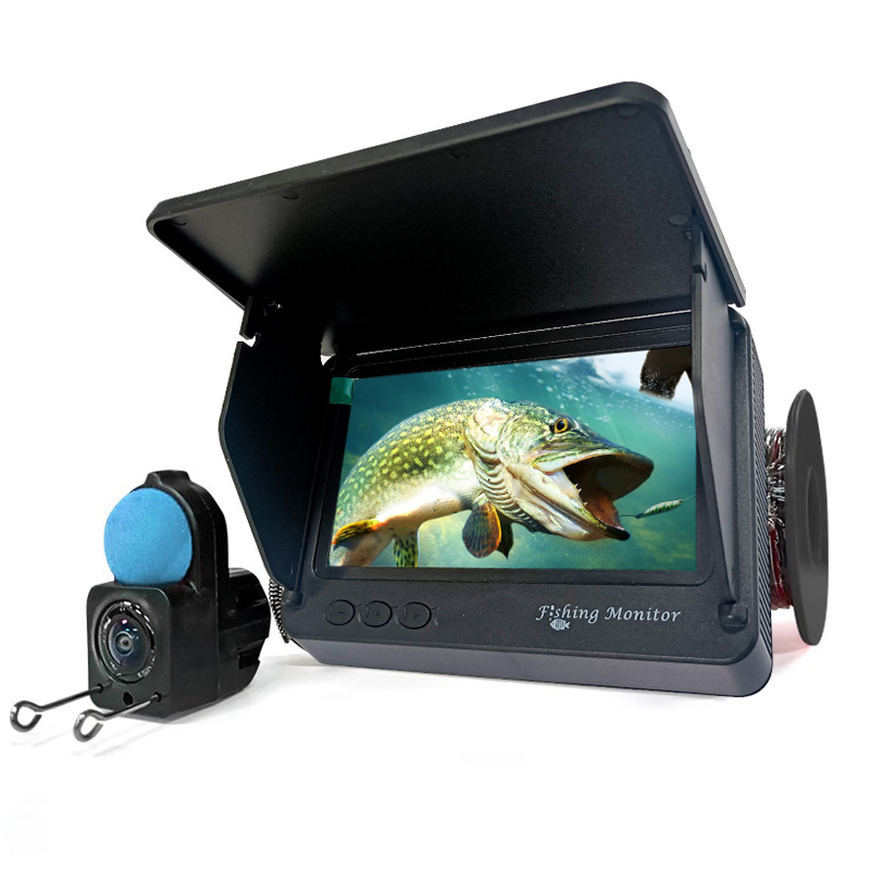 Détecteur de profondeur de poisson portable avec vision nocturne, caméra de pêche sous-marine à 1080 °, déterminer l'eau, 4.3 P, 220 pouces, LCD