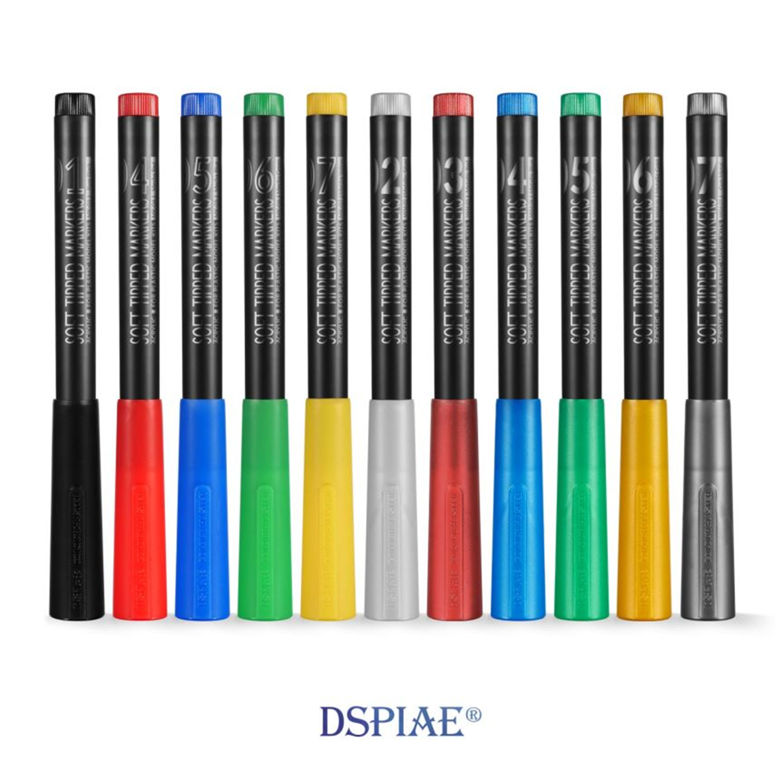 Dspiae Zachte Getipt Markers Gundam Militaire Model Schilderen Pen 11 Stks/set