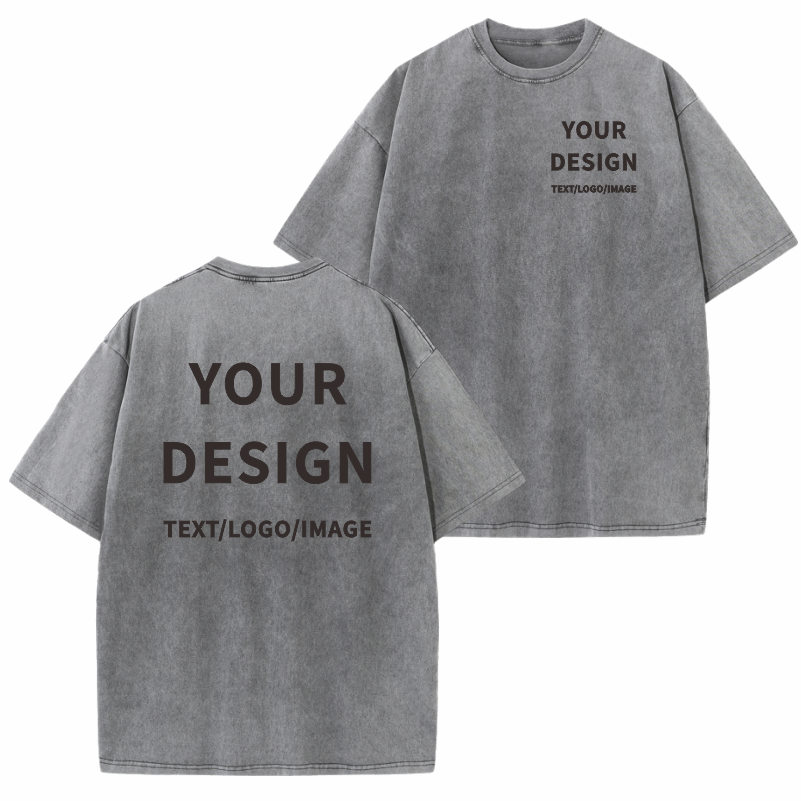 เสื้อยืดผ้าฝ้าย 100% โลโก้ที่กําหนดเอง Street Trend เสื้อยืดแขนสั้นการออกแบบเย็บปักถักร้อยยุโรปอเมริกันขนาด Tops รูปแบบการพิมพ์