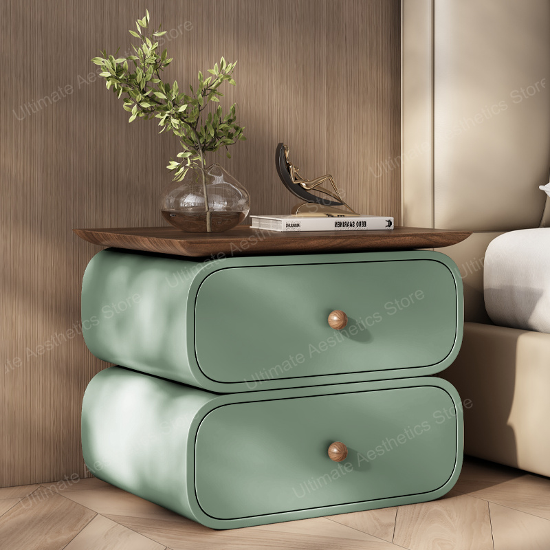Lagerung Elegante Nachttische Minimalistisches Modernes Design Ästhetischer Nachttisch Trendige Luxus Mesitas De Noche Schlafzimmermöbel