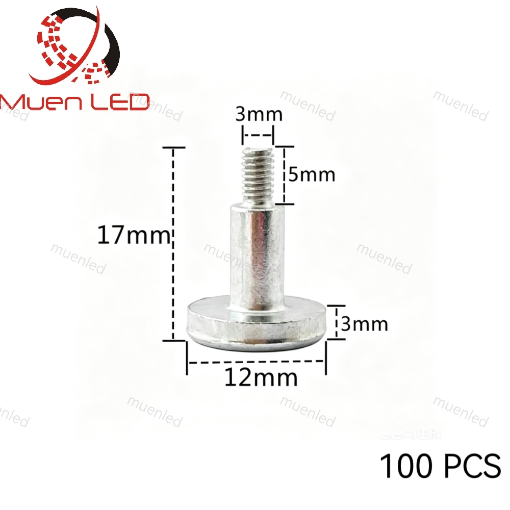 Muen 100 vis magnétiques M3 et M4 pour modules et écrans LED intérieurs et extérieurs