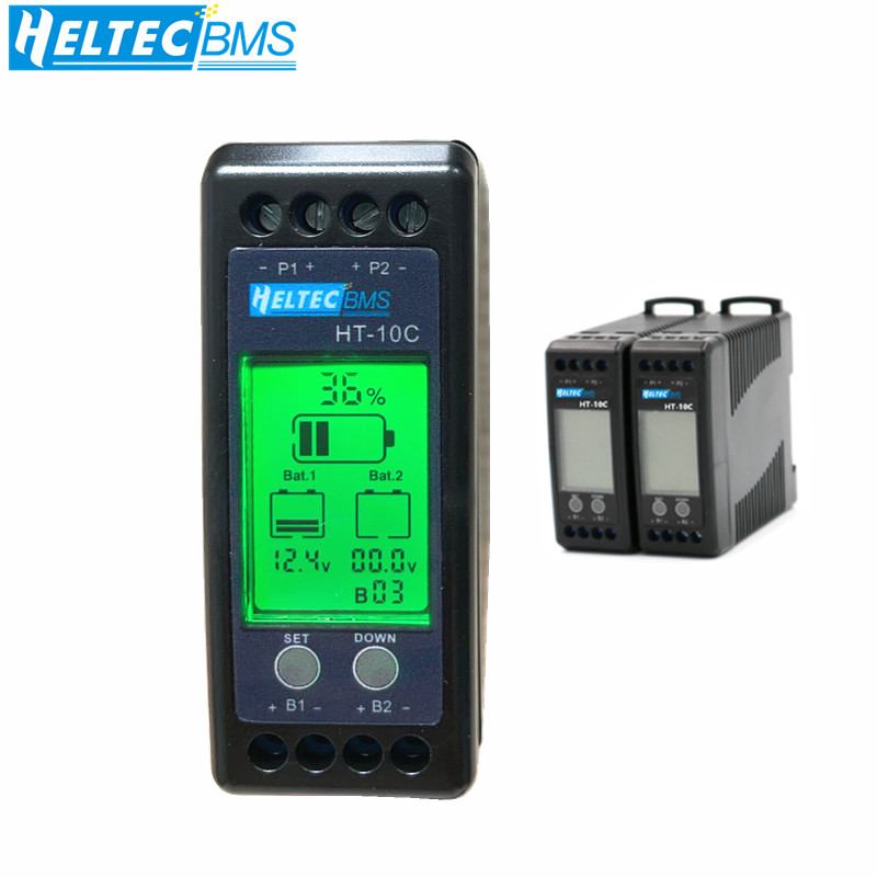 Активный балансир Heltec 12В 10А для свинцово-кислотных, LiPo/LFP аккумуляторов, параллельно-последовательное подключение, для автодомов/солнечных систем/гольф-каров, 24/36/48/96В