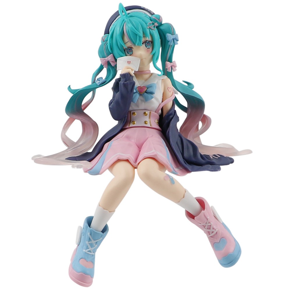 Patung Manga Singer Virtual 14cm baru, mainan Model patung meja komputer dekorasi kue mainan lucu