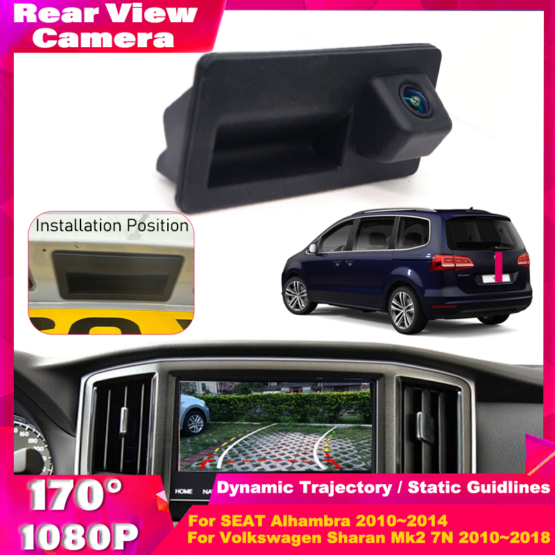 Telecamera maniglia bagagliaio per Audi A3 Sportback 2013 2014 2015 2016 2017 2018 2019 HD CCD Night Visioin telecamera di retromarcia di Backup