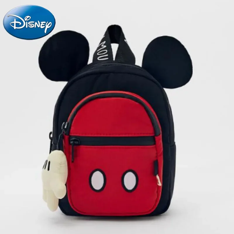 Mochila para estudiantes de escuela primaria ligera multifuncional para niños de Mickey Mouse rojo de Disney
