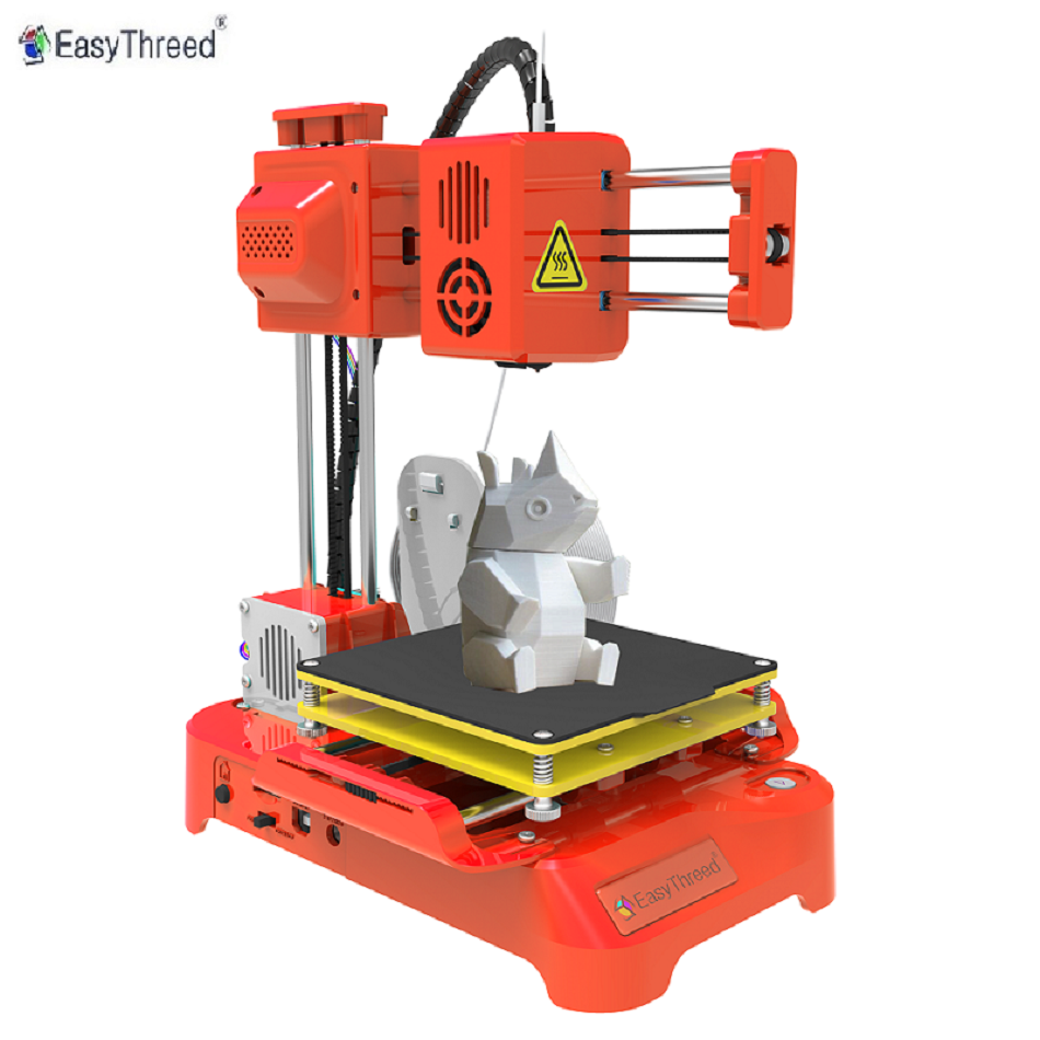 EasyThreed K7 3D drukarka Mini początkująca prosta drukarka 3D poziom wejścia niski poziom hałasu na pulpicie 3D maszyna drukarska do żarnika TPU