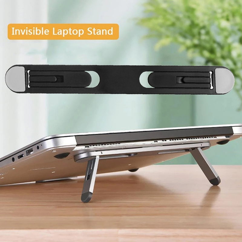 Soporte plegable para ordenador portátil, Base de soporte para portátil, soporte de refrigeración elevador ajustable, Universal para ordenador portátil y tableta