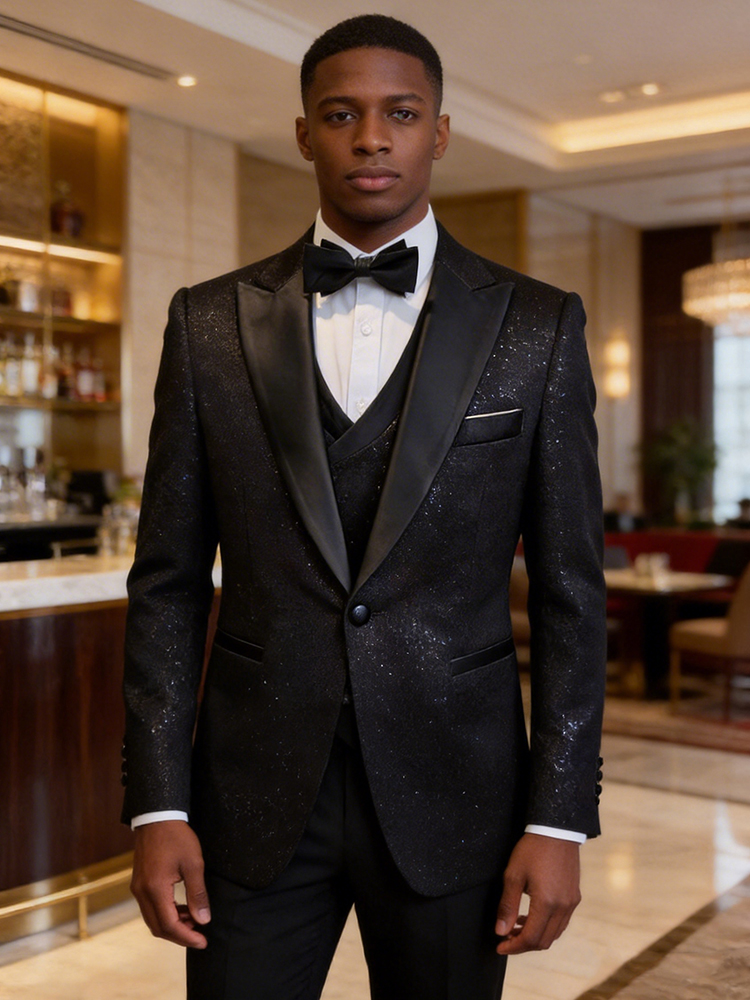 Türkische Luxus-Hochzeitsanzüge für den Bräutigam, 3-teilige Herrenanzüge, Slim Fit, hochwertige, glänzende, mit Diamanten besetzte Smoking-Anzüge, Abendanzüge