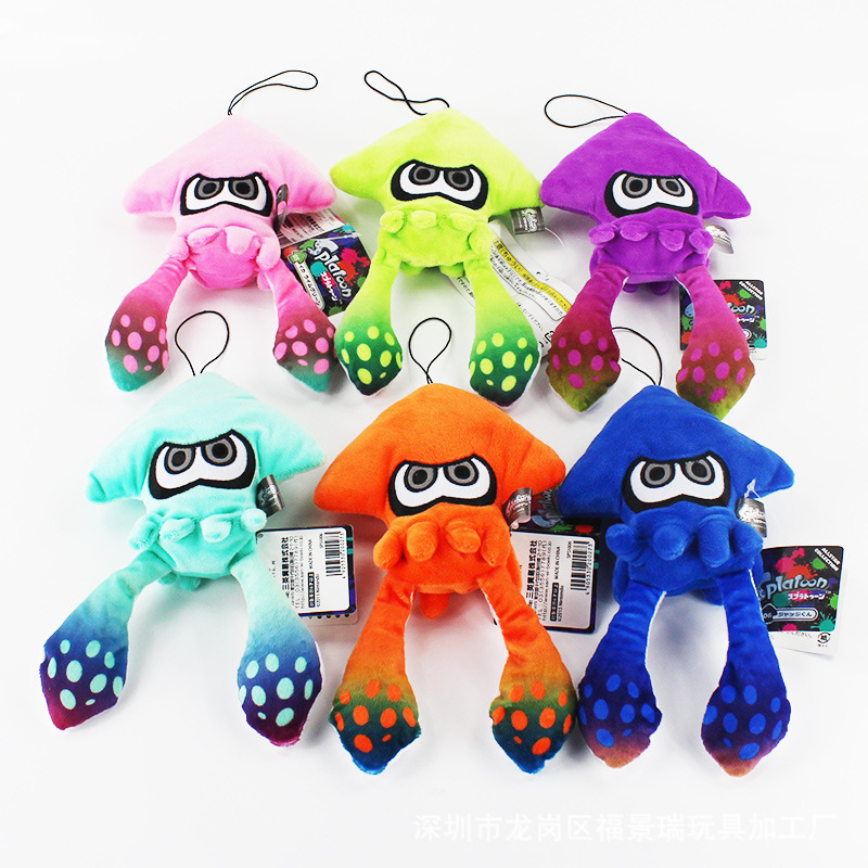 25cm oryginalny Splatoon Inkling Squid pluszowa lalka zabawka wypchane zwierzę lalka wisiorek przełącznik gra śliczny prezent na boże narodzenie dla dzieci