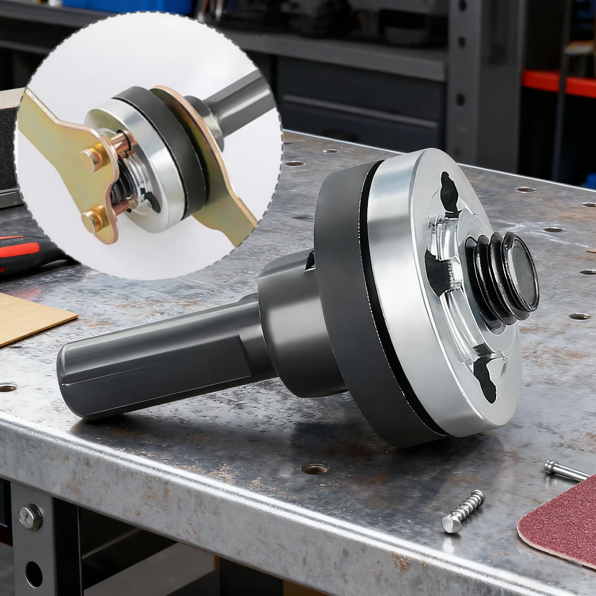 10mm Elektrobohrer-Umwandlungsadapter für Winkelschleifer mit Verbindungsstange für Trennscheiben, Polierscheiben, Metallgriffhalter 121