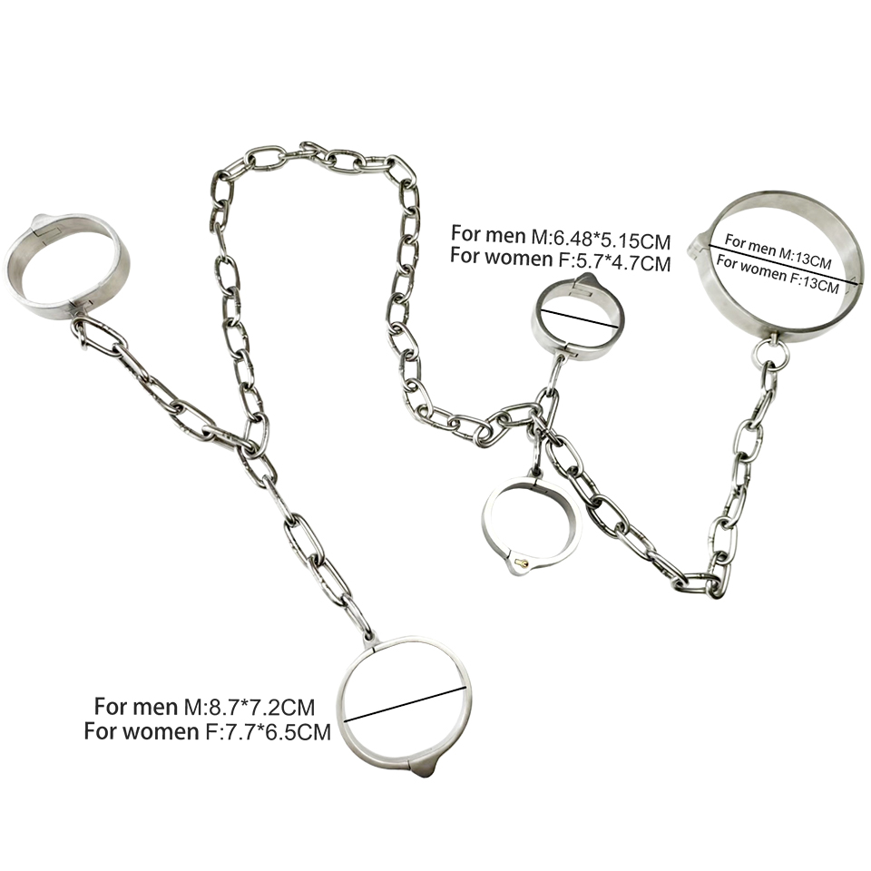 Jogos sexuais algemas de metal pescoço bondage restrições colar bdsm role play acessórios sexuais brinquedos sexy para casais mulheres homens