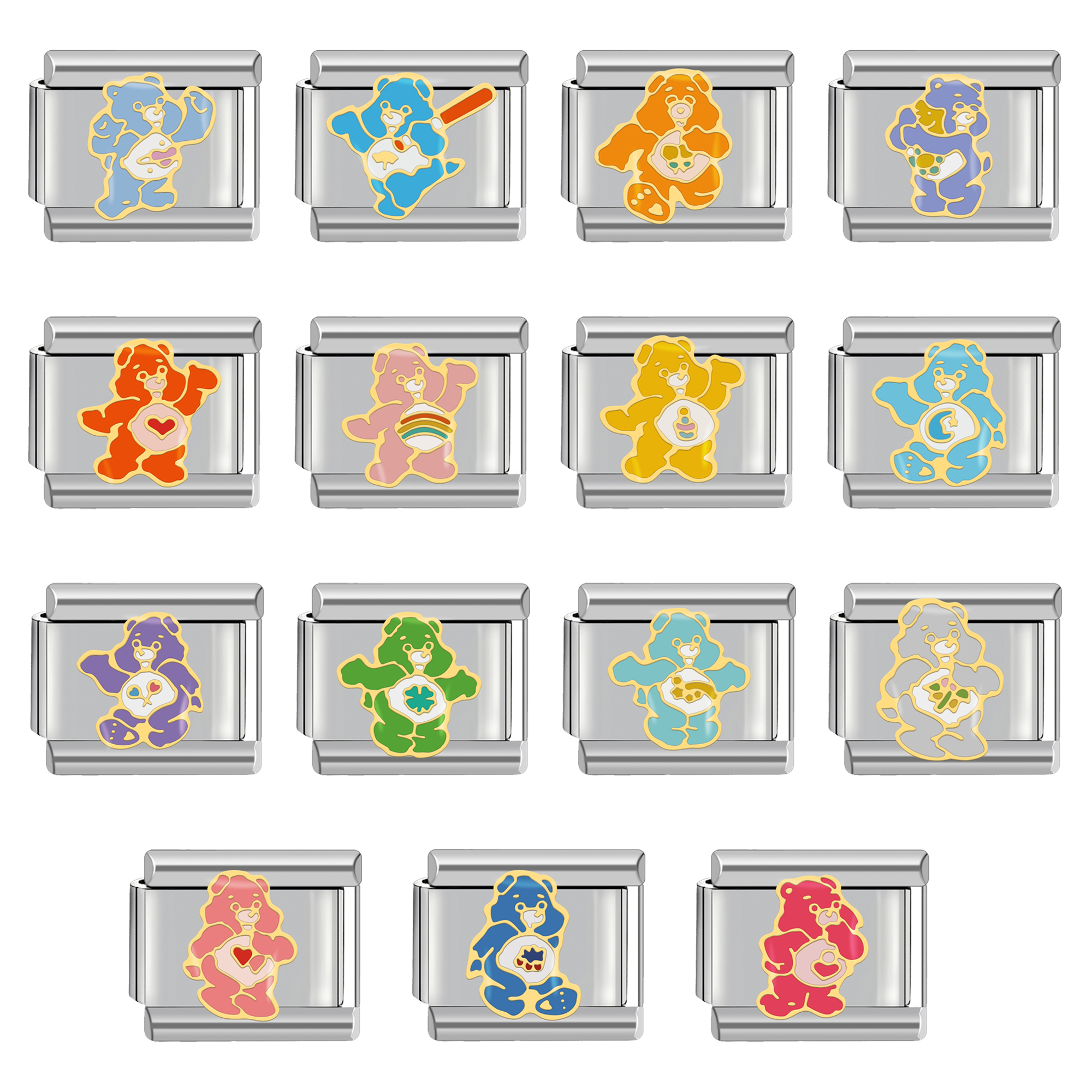 สร้อยข้อมือ Y2K สแตนเลส Charm อิตาลี 9 มม. DIY Animal Series