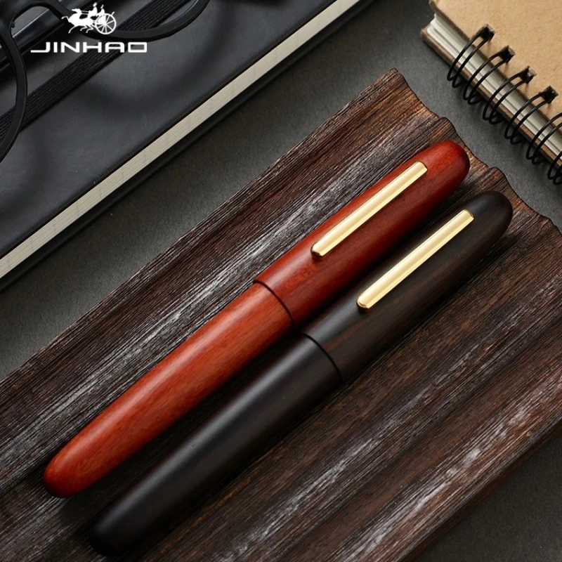 Ручка перьевая Jinhao ручной работы из 9056 натурального дерева, EF/M/F, с конвертером, школьные и офисные принадлежности, канцелярские принадлежности PK 9019