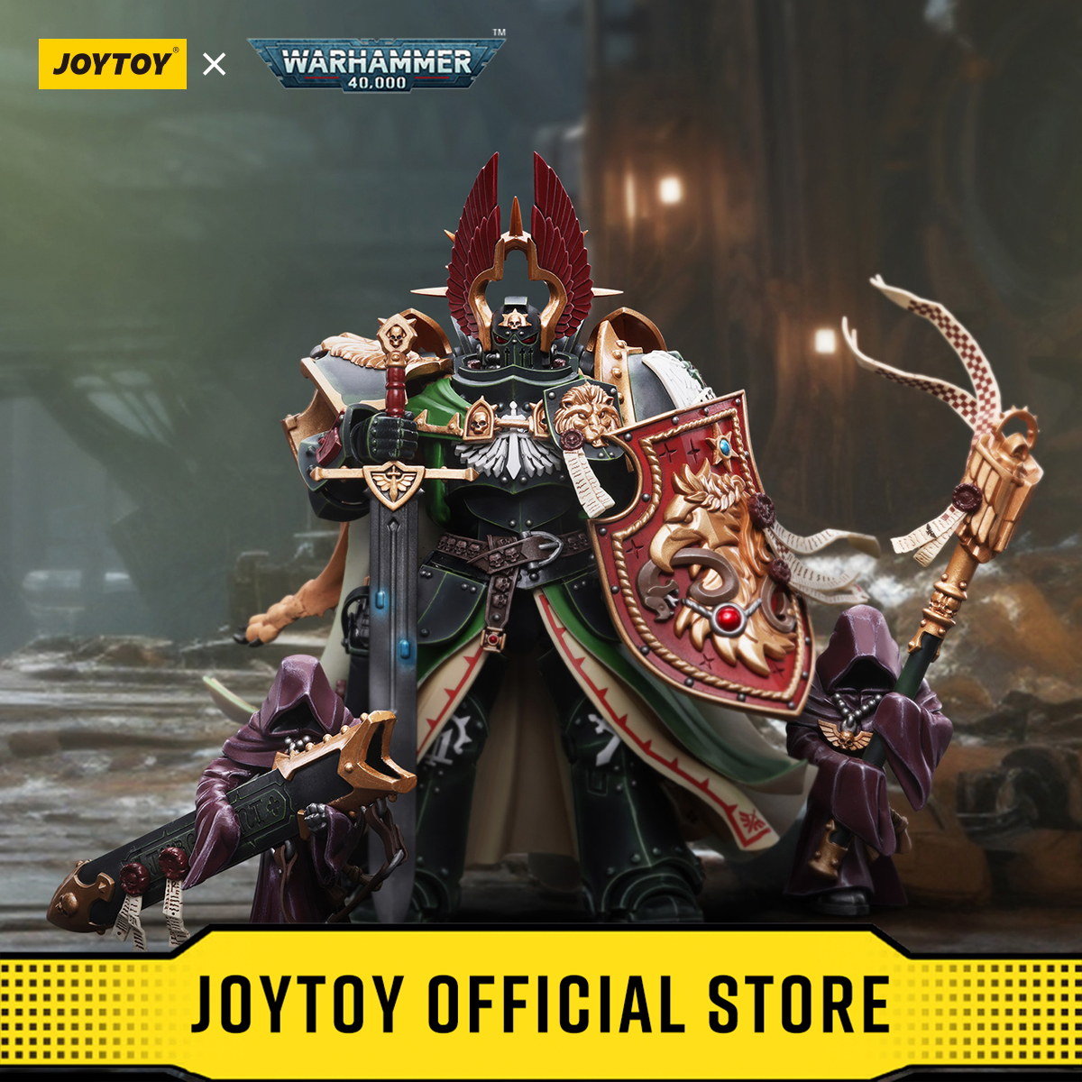 JOYTOY Warhammer 40k 1/18 Figuras de acción Dark Angels Primarch Lion El'Jonson