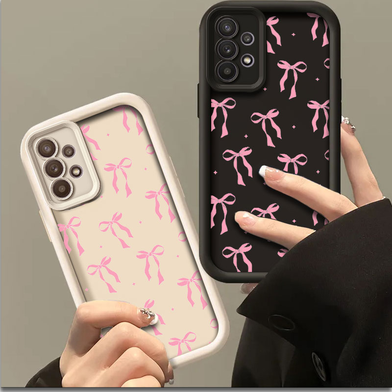 Custodia per telefono estetica con fiocco per Samsung Galaxy A03 A04 A05 A21S A23 A33 A34 A35 A50 A53 A55 A71 A73 5G Custodia morbida antiurto Coque
