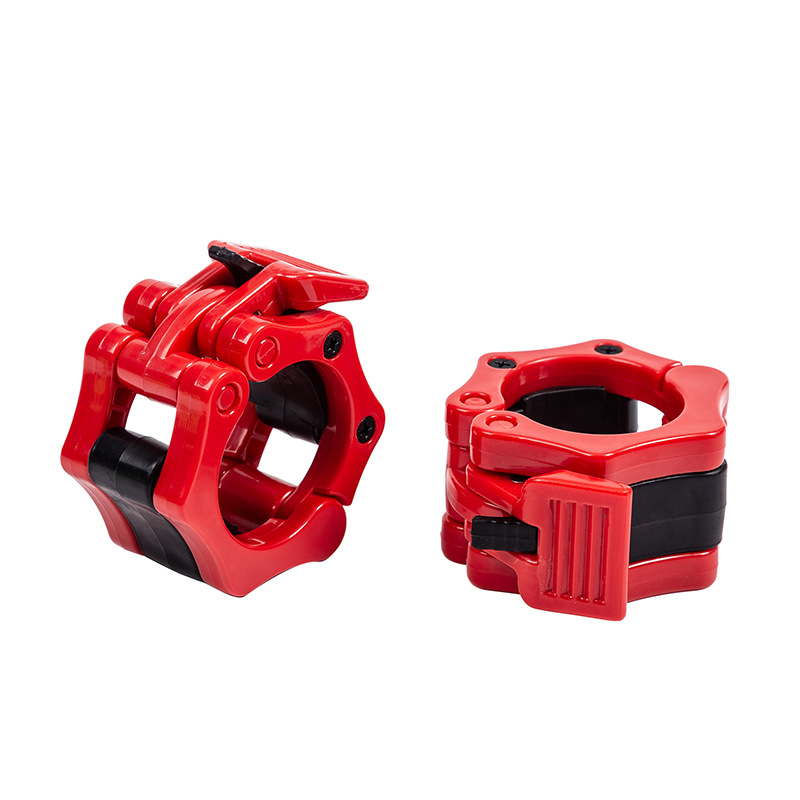 2.5CM 2pcs 릴리스 바벨 클램프 스핀 잠금 바벨 칼라 웨이트 바 클립 역도 강도 훈련