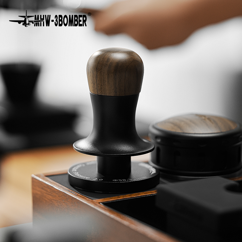 MHW-3BOMBER Flash Tamper 2.0 Seri 30lbs Distributor Kopi Feedback, Alat Perata Espresso untuk Barista, Aksesoris Kopi Rumahan