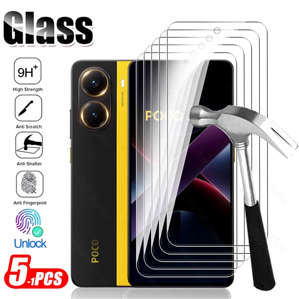5-1 pezzi 9H vetro temperato per Poco X7 Pro 5G vetro protettivo PocoX7Pro Poko Little X7Pro X 7 Pro 7Pro protezione schermo pellicola HD