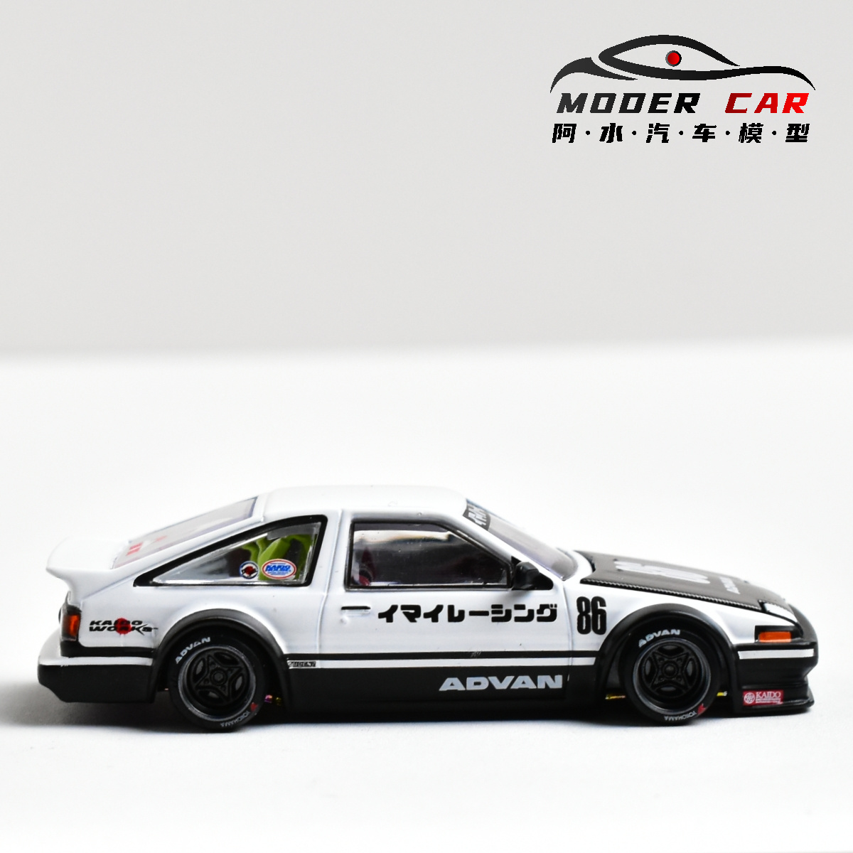 Mobil Model Diecast Kaido House+MINIGT TSM 180 1:64 Souvenir AE86