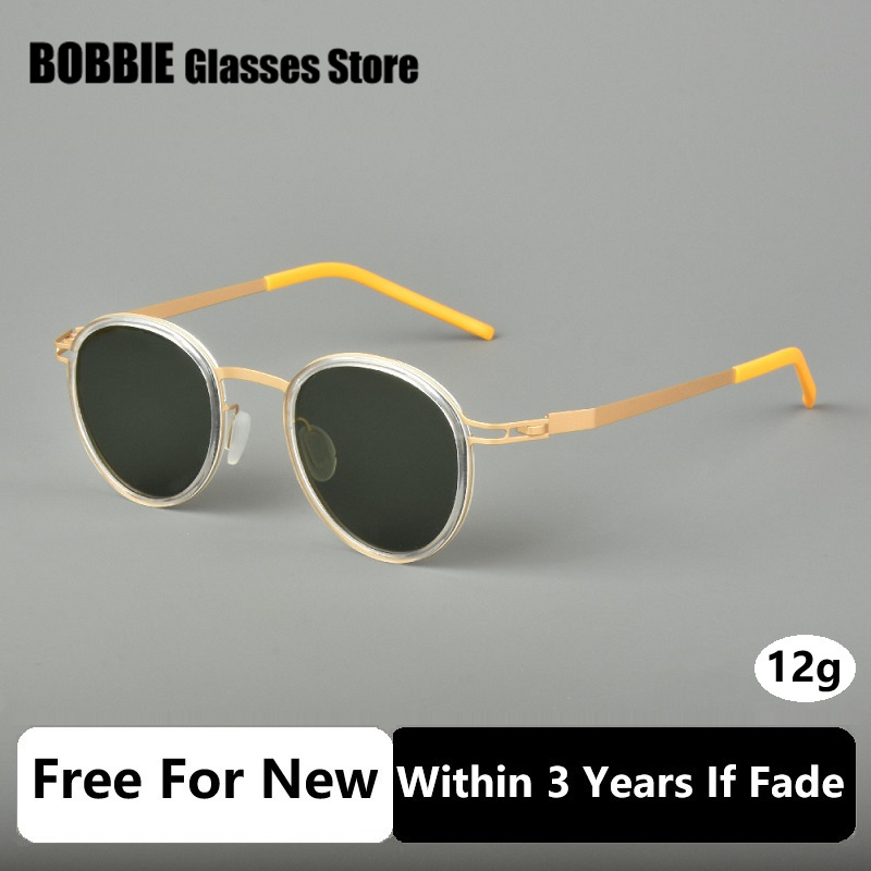 Deutschland Marke Polarisierte Sonnenbrille Männer Frauen Runde Fahren Outdoor Sonnenbrille Rahmen UV Schützen Optische Brillen Gafas 12g Neue