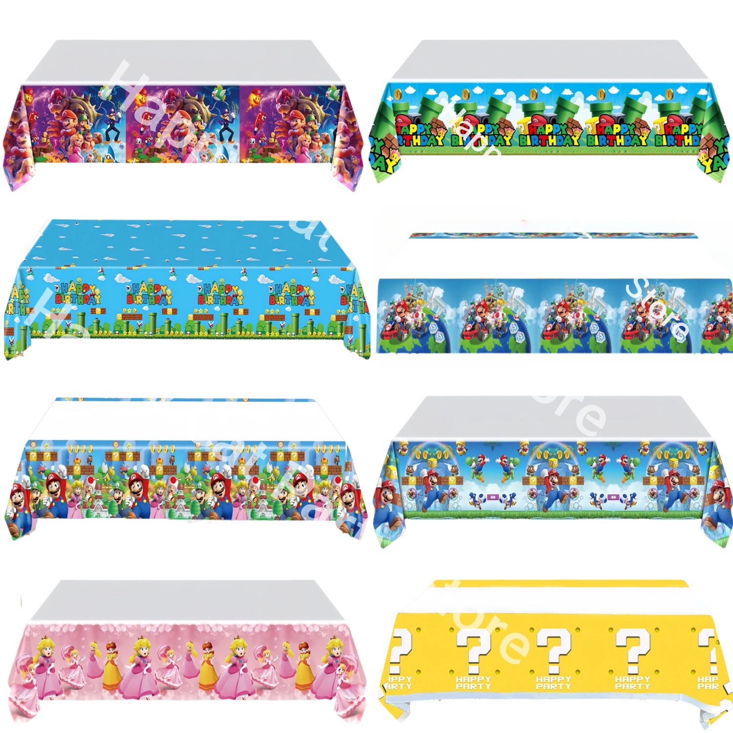 Mantel de Mario para decoración de fiesta de cumpleaños, mantel desechable, cubierta de mesa de Super Bros, recuerdos para fiesta de bienvenida al bebé, suministros para fiesta