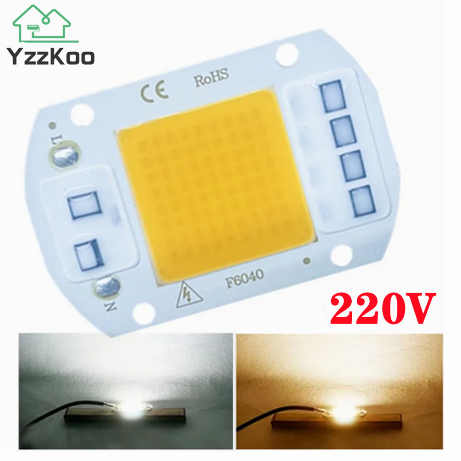 10W 20W 30W 50W LED COB lámpara cuenta AC 220V 240V IP65 IC inteligente sin necesidad de controlador DIY luz de inundación bombilla Led foco lámpara de Chip al aire libre