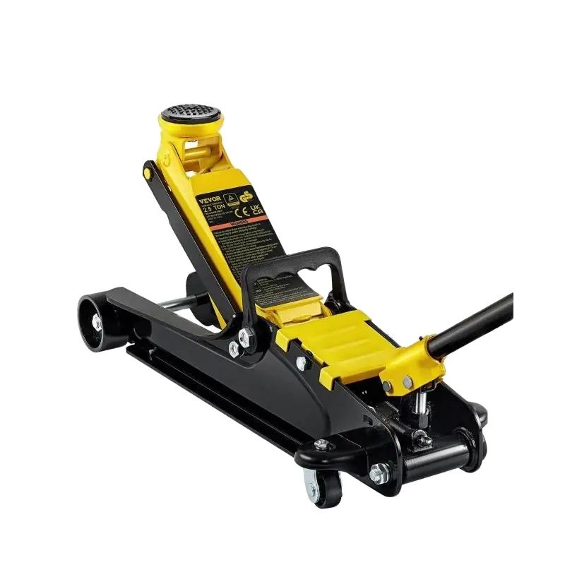SucceBuy Cric hydraulique de sol 2,5 T Cric pneumatique à profil bas Cric de sol de course en acier robuste avec pompe de levage à piston