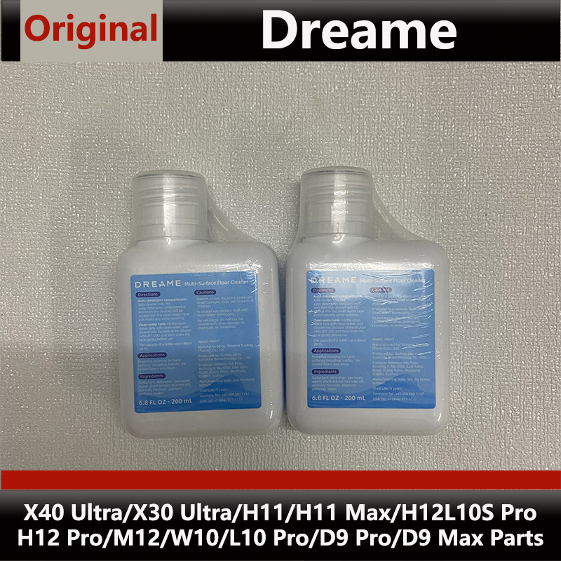 Жидкость Fit Dreame X40 Ultra\X30 Ultra\H11/H11 Max/H12/H13/H12 Pro/M12/W10 Чистящая жидкость для деталей, аксессуары, 200 мл