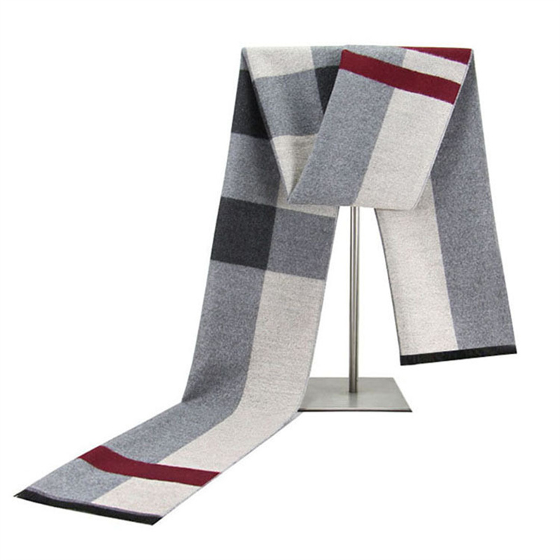 2022 nowych moda Plaid męskie szaliki jesienno-zimowa Pashmina gruby ciepły szalik kaszmirowy męskie biznesowe długie okłady klasyczny szal