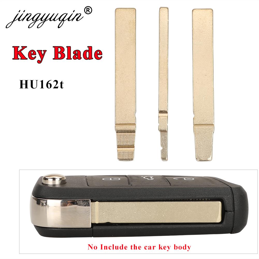 Jingyuqin 15pcs/lot HU162T Key Blank Flip Car Key Blade for Volkswagen VW T-Cross POLO SKODA GOLF SEAT TOriginal Remote Keyless
