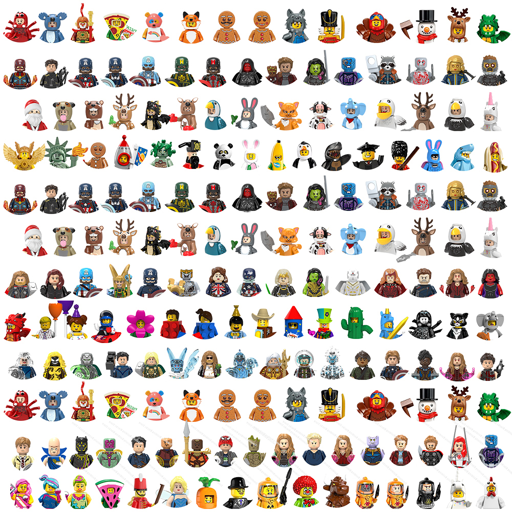 Disney Hot 3D mini vengadores superhéroe personaje modelo conjunto de bloques de construcción juguetes de ensamblaje regalos de cumpleaños para niños niñas