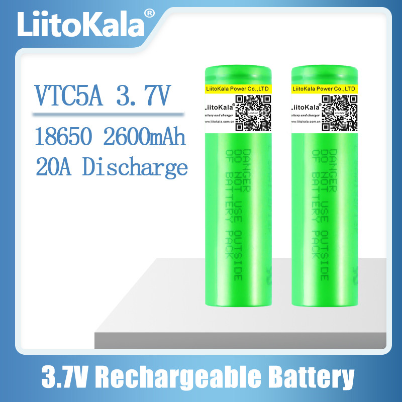 1-30 шт. LiitoKala 3,7 В 2600 мАч VTC5A литий-ионный аккумулятор 18650 Akku US18650VTC5A 35A игрушки фонарик