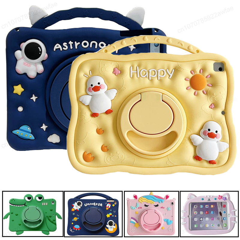 Case Voor Samsung Galaxy Tab A9 Plus S9 FE S8 S7 11 inch A8 10.5 A7 S6 Lite 10.4 EEN 10.1 8.0 T290 Kids Cartoon Tablet Stand Cover