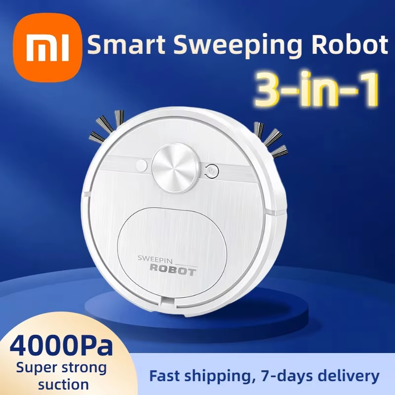 Xiaomi-Robot aspirador de barrido inteligente 3 en 1, potencia de succión de 4000 Pa, ideal para alfombras y pelo de mascotas