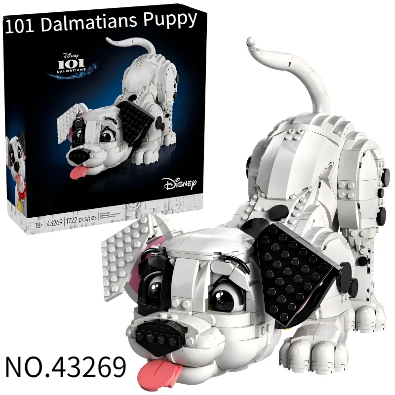 2025 neue 1722 stücke Beliebte Film Spiel 101 Dalmatiner Welpe 43269 Baustein Puzzle Modell Für Kinder Urlaub Geburtstag Geschenke
