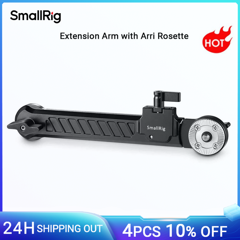 SmallRig-Brazo de extensión con roseta Arri, 168-260mm, rango de extensión con longitud ajustable, M6 roseta 31,8mm -1870