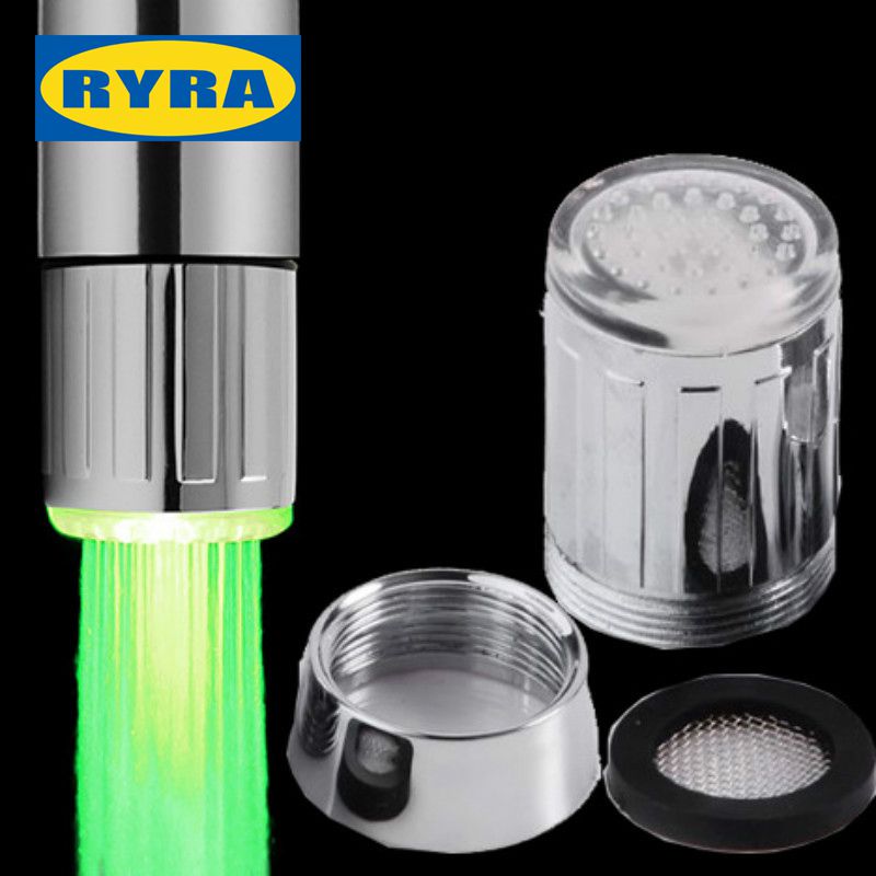 LED Faucet Light Tap Nozzle RGB 7 Colors Change Blinking Temperature Faucet Aerator Water Saving Bathroom Kitchen Accessories