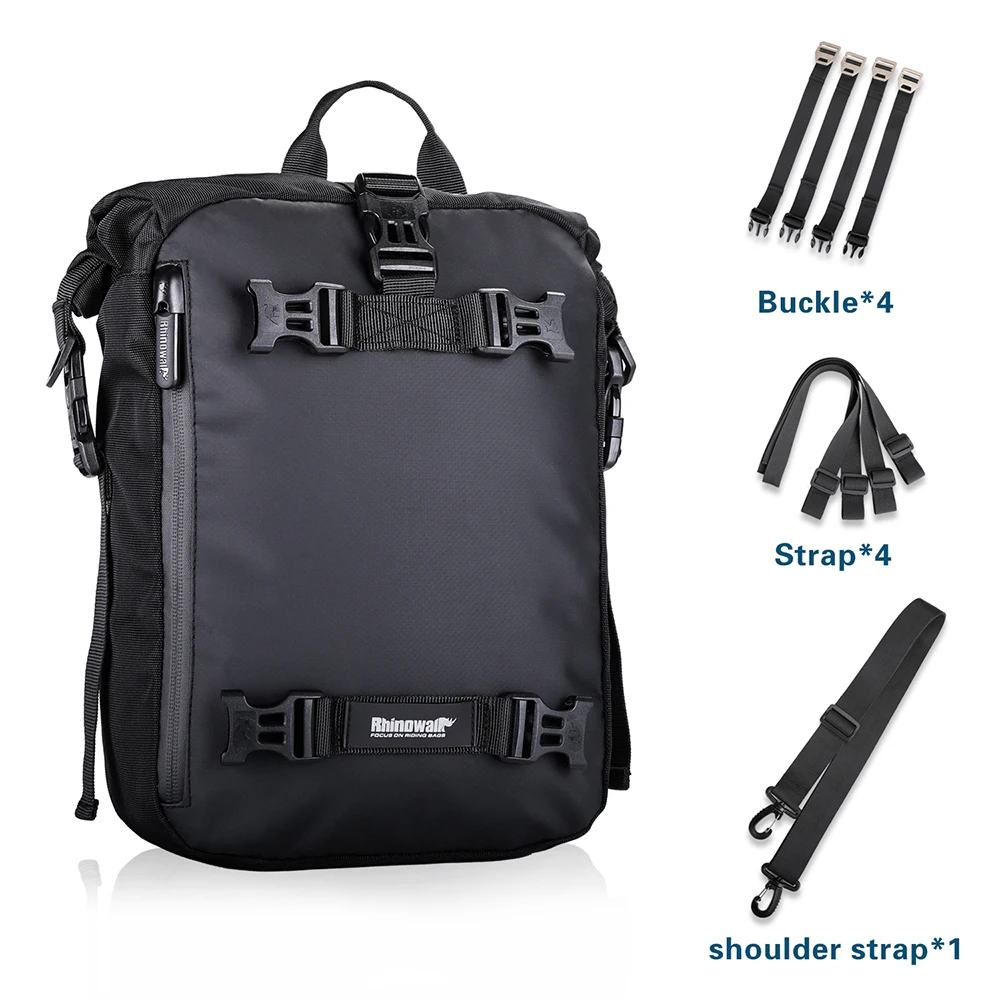 10L または 20L または 30L オートバイ後部座席バッグサドルサイドバッグ荷物パック多機能ショルダーバッグバックパック
