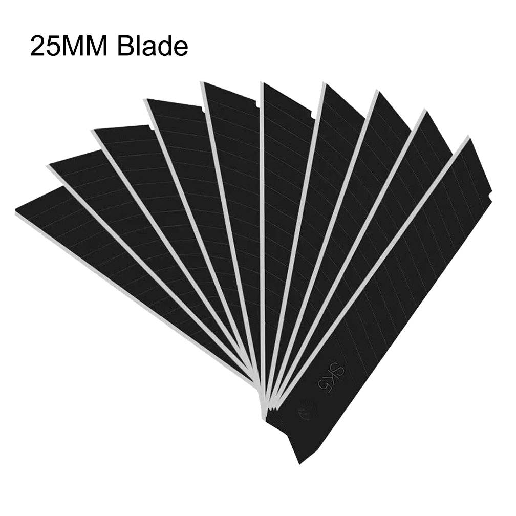 25 mm Messerklinge für Allzweckmesser, Ersatz für Zuhause, Schule, Fabrik, Kunst, Handwerk, Papierbox, Schneidmesser, Klinge aus Kohlenstoffstahl ﻿
