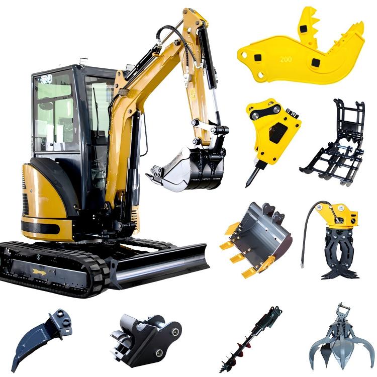 Mini Excavator Kubota Engine EURO 5 Diesel Engine Crawler Excavator Fast Delivery Zero Tail Swing Compact Excavator with AC Cab
