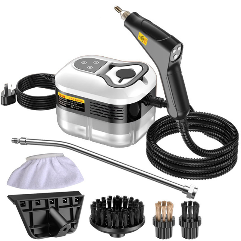 Limpiador a vapor portátil de 2500W, máquina de limpieza a vapor de alta temperatura, limpiador de alfombras portátil para coche, lavadora a presión automática