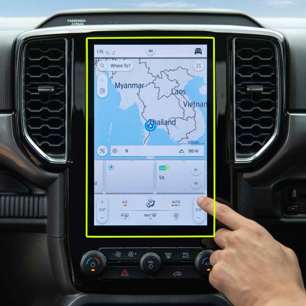 Автомобильный GPS-навигатор для Ford Ranger 2022 2023, ЖК-экран, аксессуары для защиты от царапин
