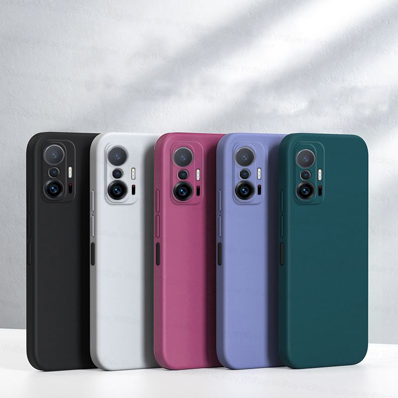 Coque pour Xiaomi 11T Pro, Xiaomi 11T 12T 13T 14T 15T Pro 5G, coque de protection antichoc en silicone liquide TPU, coque arrière pour téléphone Xiaomi 11T Pro